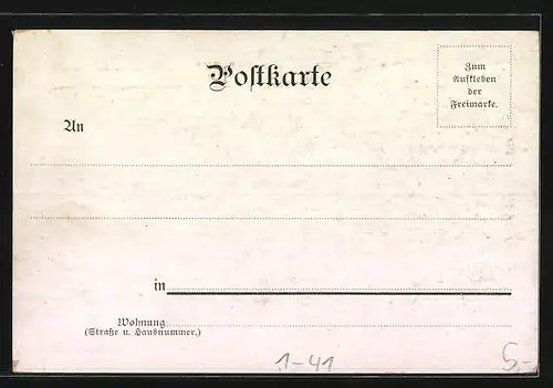 AK Portrait von Emile Zola