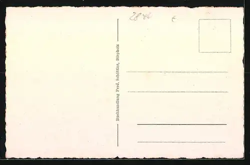 AK Diepholz, Lange Strasse mit Kirchturm