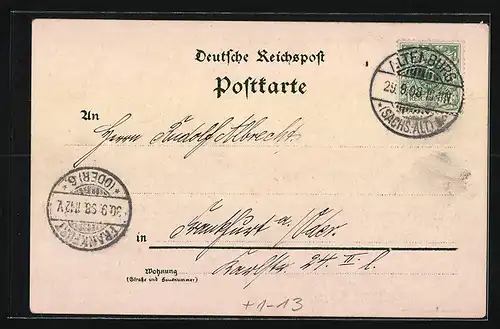 Lithographie Altenburg, Schlösser Froehliche Wiederkunft, Hummelshain, Leuchtenburg, Ernst Herzog von Sachsen-Altenburg