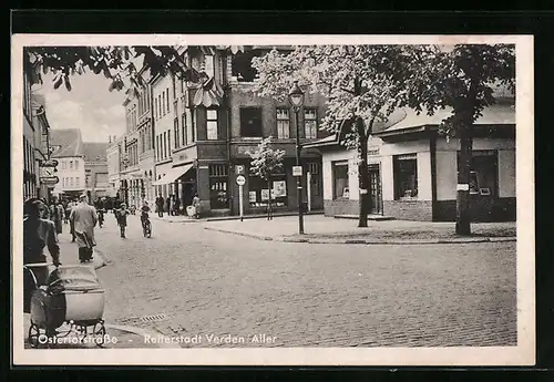 AK Verden /Aller, Partie in der Ostertorstrasse