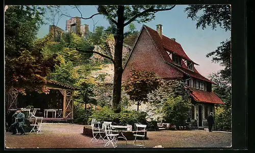 AK Neustadt b. Ilfeld, Hotel u. Restaurant Ruine Hohnstein, Inh.: Wilhelm Ewers