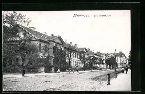 AK Meiningen, Partie in der Bernhardtstrasse