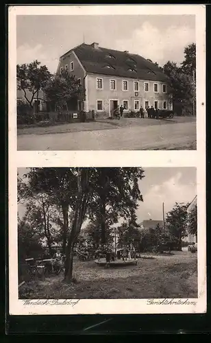 AK Wendisch Paulsdorf, Gasthaus Gerichtskretscham, Spielplatz