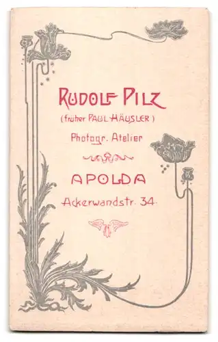 Fotografie Rudolf Pilz, Apolda, Ackerwandstr. 34, Mädchen im schwarzen Kleid mit Bibel nach der Kommunion