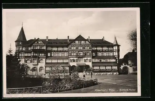 AK Oberhof /Th., Schloss-Hotel, Gebäudeansicht