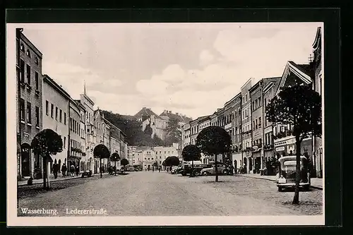 AK Wasserburg, Partie in der Ledererstrasse