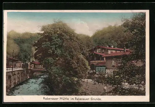 AK Rabenau, Rabenauer Mühle im Rabenauer Grund