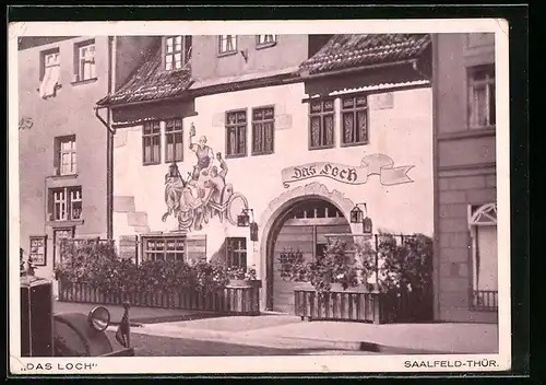 AK Saalfeld /Thür, Gasthaus Das Loch