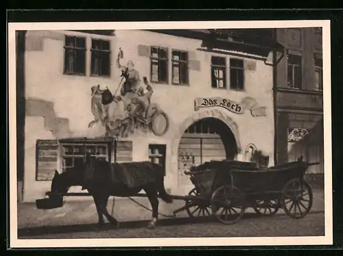 AK Saalfeld, Gasthaus Das Loch