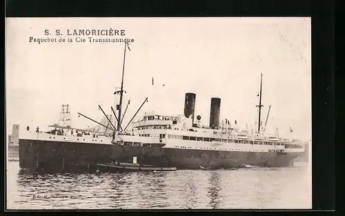 AK S. S. Lamoricière, Paquebot de la Cie Transatlantique