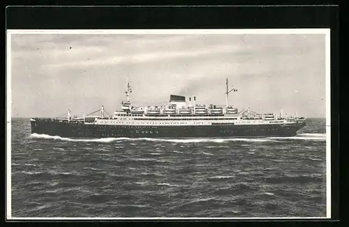 AK Passagierschiff Vulcania der Genfer Gesellschaft Italia