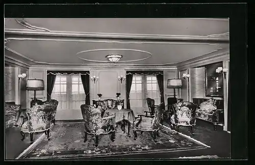 AK Passagierschiff New York der Hamburg-Amerika-Linie, Damenzimmer 1. Klasse