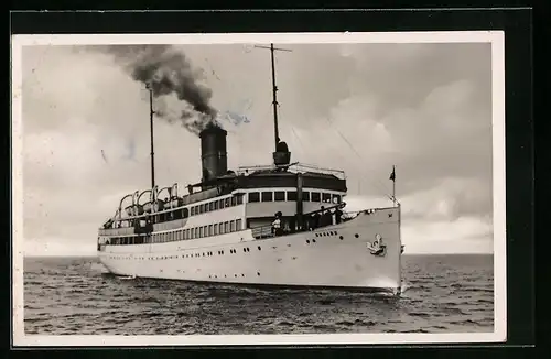 AK Ostsee-Dampfer S. S. Rugard auf ruhiger See