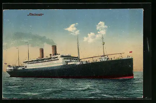 AK Passagierschiff Cincinnati auf See