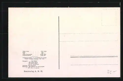 AK Passagierschiff Graf Waldersee in Küstennähe