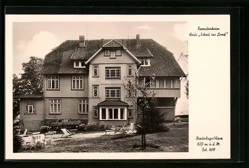 AK Braunlage i. Harz, Fremdenheim Haus Schau ins Land