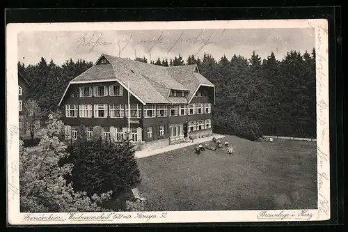 AK Braunlage i. Harz, Fremdenheim Weidmannsheil