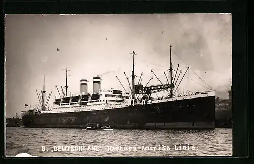 AK Passagierschiff Deutschland, Hamburg-Amerika Linie