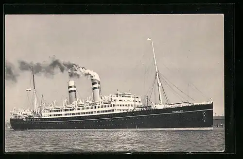 AK Passagierschiff SS Volendam im Hafen