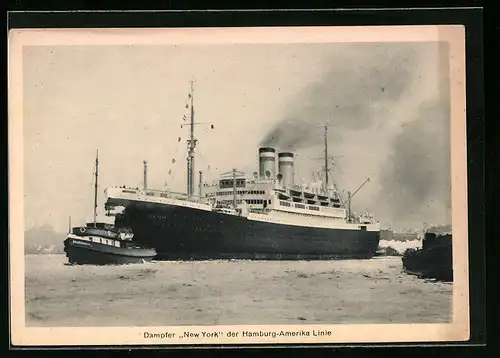 AK Passagierschiff New York der Hamburg-Amerika Linie