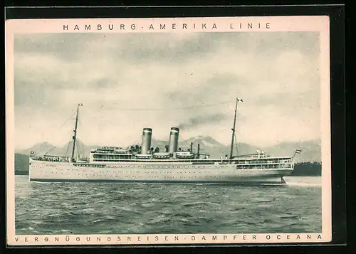 AK Vergnügungsreisen-Dampfer Oceana