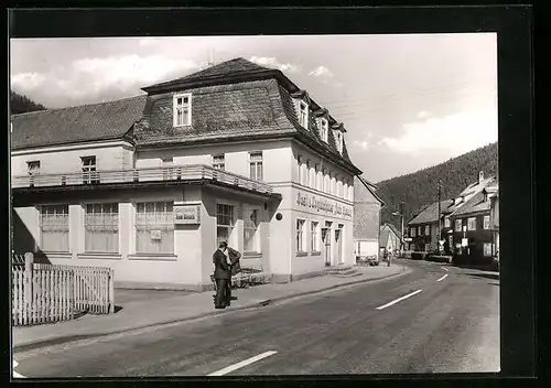 AK Unterweissbach i. Thür. Wald, Gasthaus Zum Hirsch