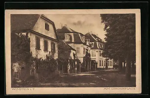 AK Wimpfen i. T., Am Lindenplatz