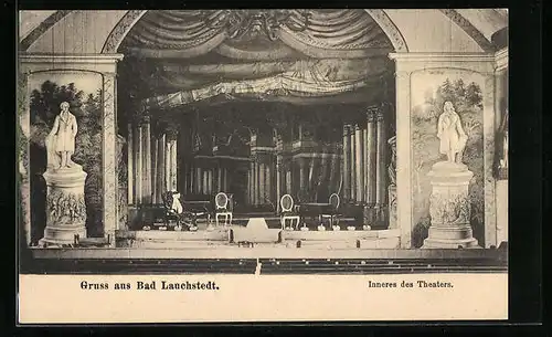AK Bad Lauchstädt, Inneres des Theaters