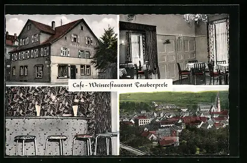 AK Tauberbischofsheim, Tanzcafe-Weinrestaurant Tauberperle