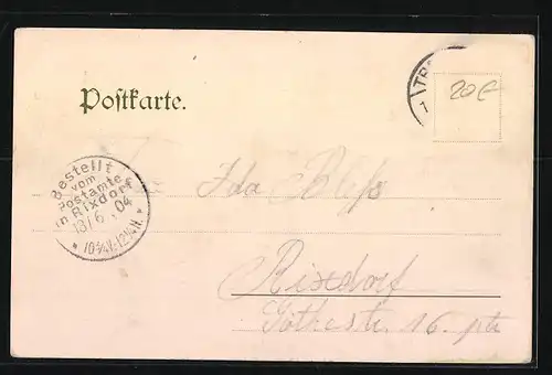 AK Berlin-Treptow, Abtei mit Gartenrestaurant