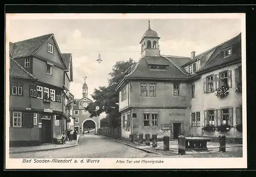 AK Bad Sooden-Allendorf a.d. Werra, Altes Tor und Pfennigstube