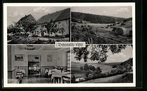 AK Desserath /Eifel, Gasthaus Haus Anny, Totalansicht