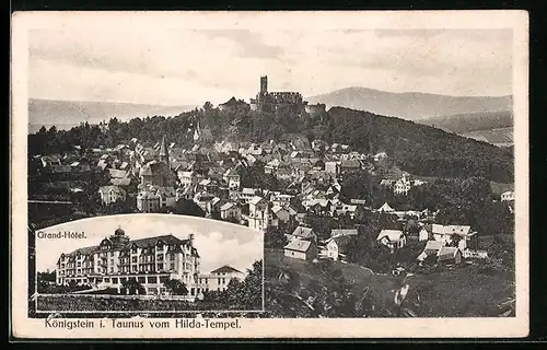AK Königstein i. T., Grand-Hotel, Totalansicht