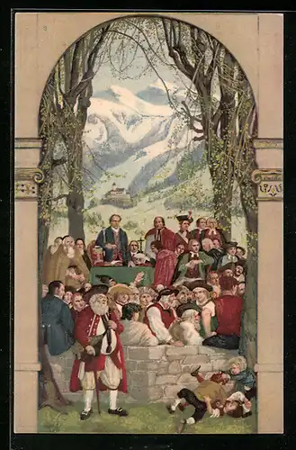 AK Schweizer Bundesfeier 1918, Für unsere Soldaten, Ganzsache