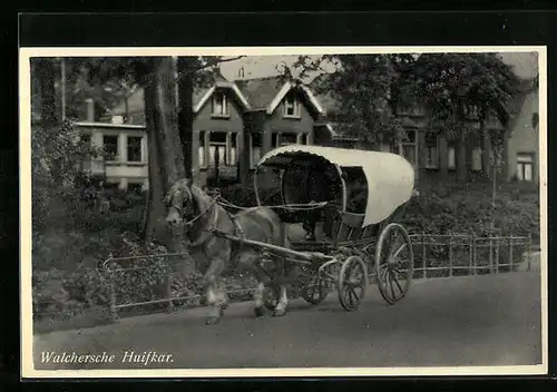 AK Planwagen auf einer Strasse in Holland