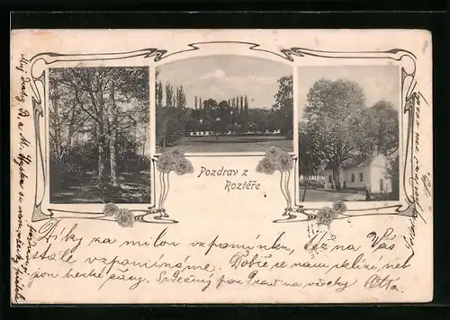 AK Vidice-Roztez, Kapelle, Ortspartie, Waldpartie