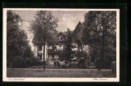 AK Bad Oppelsdorf, Villa Heimat mit Garten