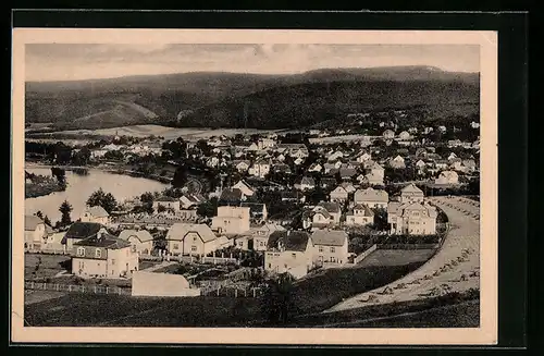 AK Revnice, Ortsansicht aus der Vogelschau