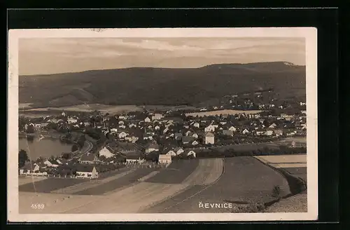 AK Revnice, Totalansicht aus der Vogelschau