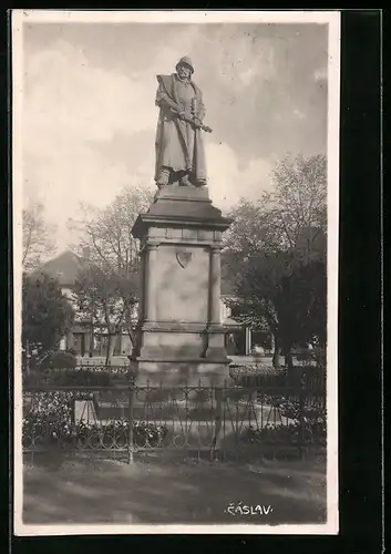 AK Tschaslau / Caslav, Zizkuv pomknik
