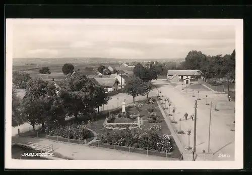 AK Jablkynice, Panorama, Pomnik