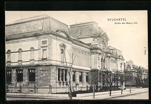 AK Neuchâtel, Musée des Beaux-Art