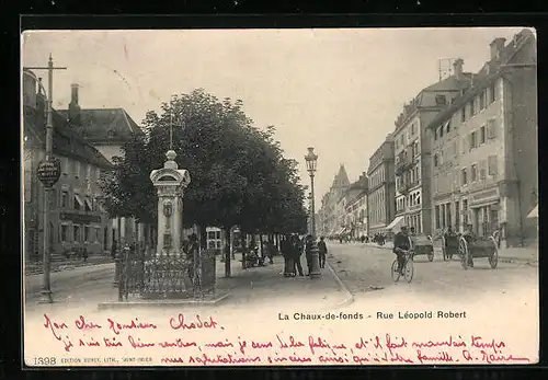 AK La Chaux-de-fonds, Rue Léopold Robert
