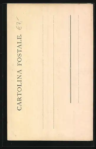 AK Genova, Via Roma, Strassenbahnen