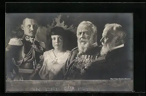 AK König Ludwig III. und seine Nachfolger, Prinzregent Luitpold