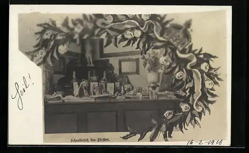 AK Schreibtisch des Fürsten Bismarck