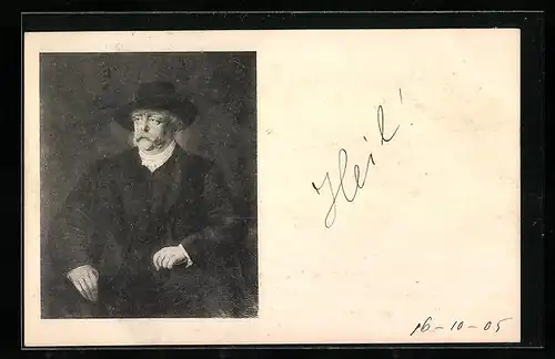 AK Fürst Bismarck mit Hut