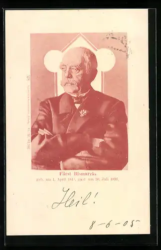 AK Bildnis Fürst Bismarck