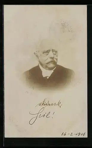 AK Portrait Otto von Bismarck