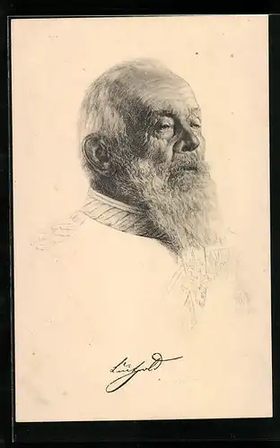 AK Prinzregent Luitpold in Uniform